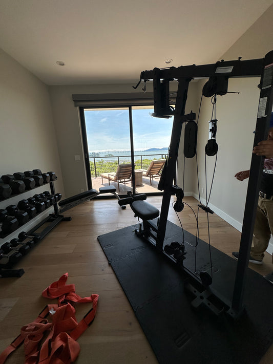 Preventive treadmill maintenance conducted to avoid future breakdowns. 12